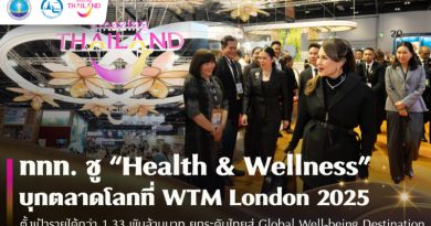 ททท. ชู “Health & Wellness” บุกตลาดโลก WTM London 2025  ยกระดับไทยสู่ Global Well-being Destination